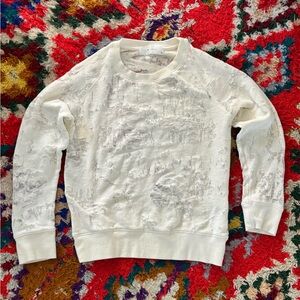 IRO White Textured Sweatshirt